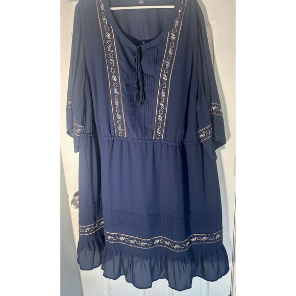 NWOT - BOHO Peasant Dress by Roamans - Picture 3 of 8
